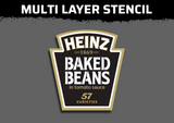 Heinz Beans Logo Multi Layer Stencil