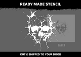 Smashed Skull Multi Layer Stencil