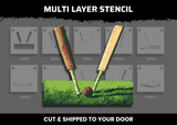 Cricket Bats Multi Layer Stencil