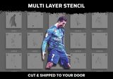 Christiano Ronaldo Multi Layer Stencil