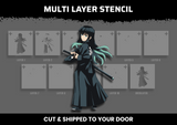 Swordsman Multi Layer Stencil