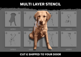 Timothy's Golden Retriever Multi Layer Stencil