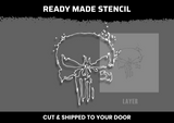 Punisher Skull Multi Layer Stencil