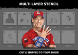 John Cena Multi Layer Stencil