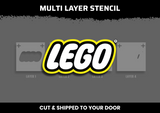 Lego Logo Multi Layer Stencil