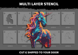 Unicorn Multi Layer Stencil