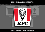 KFC Logo Multi Layer Stencil