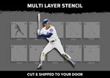 Ryne Sandburg Multi Layer Stencil