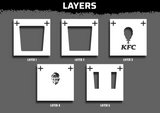 KFC Logo Stencil Files - Digital Download
