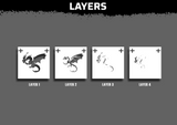 Dragon Stencil Files - Digital Download