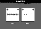 Popeyes Logo Stencil Files - Digital Download