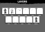 Swordsman Stencil Files - Digital Download