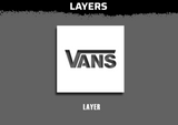 Shoe Logo Multi Layer Stencil