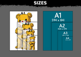 Street Bear Multi Layer Stencil