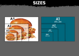 Popeyes Sandwich Multi Layer Stencil