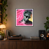 999 Forever — 50 × 50 cm framed print in a room.