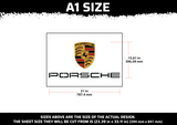 Porsche Logo Multi Layer Stencil