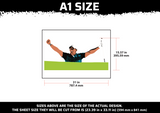 Golfer Multi Layer Stencil