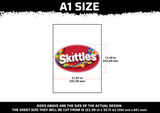 Skittles Logo Multi Layer Stencil