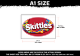 Skittles Logo Multi Layer Stencil