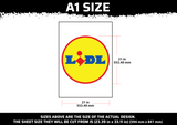 Yellow Circle Logo Multi Layer Stencil