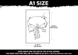 Skull 1 Multi Layer Stencil