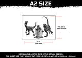 Raptor Family Multi Layer Stencil