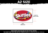 Skittles Logo Multi Layer Stencil
