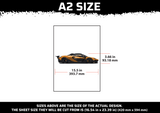 McLaren Car Multi Layer Stencil