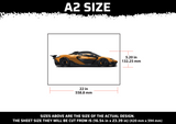 McLaren Car Multi Layer Stencil