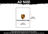Porsche Logo Multi Layer Stencil