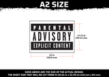 Parental Advisory Multi Layer Stencil