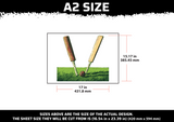 Cricket Bats Multi Layer Stencil