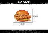 Popeyes Sandwich Multi Layer Stencil