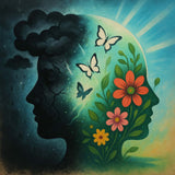 Bespoke Stencil For Ryan - Head / Flower / Butterfly Design