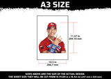John Cena Multi Layer Stencil
