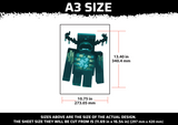 Minecraft Warden Multi Layer Stencil