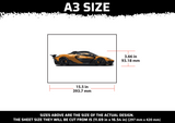McLaren Car Multi Layer Stencil