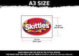 Skittles Logo Multi Layer Stencil