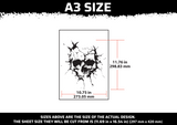 Skull 2 Multi Layer Stencil