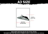 Star Wars Ship Multi Layer Stencil