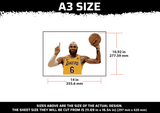 Lebron James Multi Layer Stencil