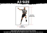 Newcastle Player Multi Layer Stencil