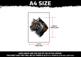 Tiger Head Multi Layer Stencil
