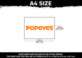 Popeyes Logo Multi Layer Stencil