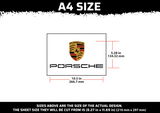 Porsche Logo Multi Layer Stencil