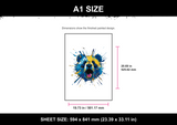 Blue and Gold Panda A1