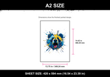 Blue and Gold Panda A2