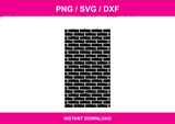 Brick Pattern instant download PNG SVG DXF