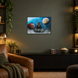 Whose your daddy!? - A3 Print framed print in a room; illustrative mockup with corrected artwork edges.
